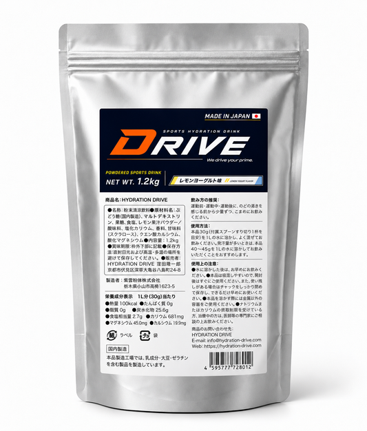 HYDRATION DRIVE 粉末スポーツドリンク 1.2kg｜レモンヨーグルト風味